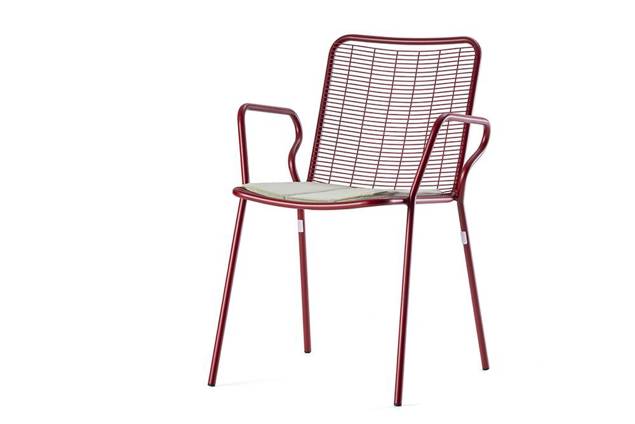 Vienna Chaise de jardin empilable acier 1