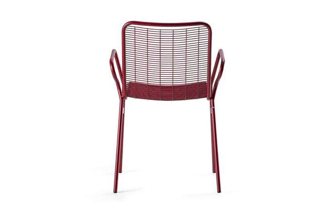 Vienna Chaise de jardin empilable acier 3