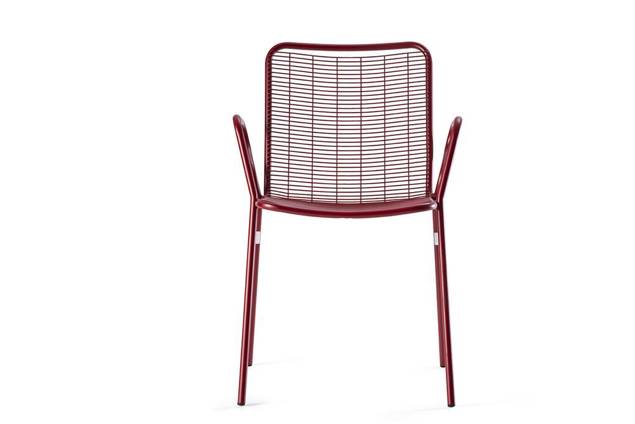 Vienna Chaise de jardin empilable acier 4