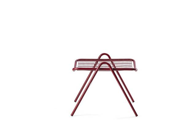 Vienna Tabouret de lounge empilable acier 2