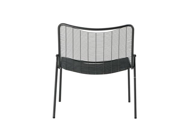 Vienna Fauteuil lounge empilable acier 3