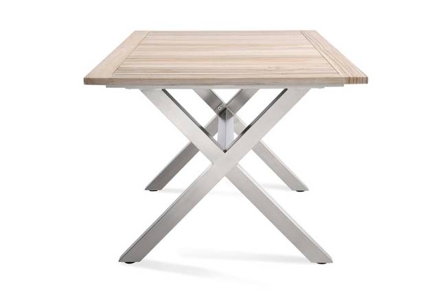 Xenia Table de jardin acier inoxydable 160x90 cm 3