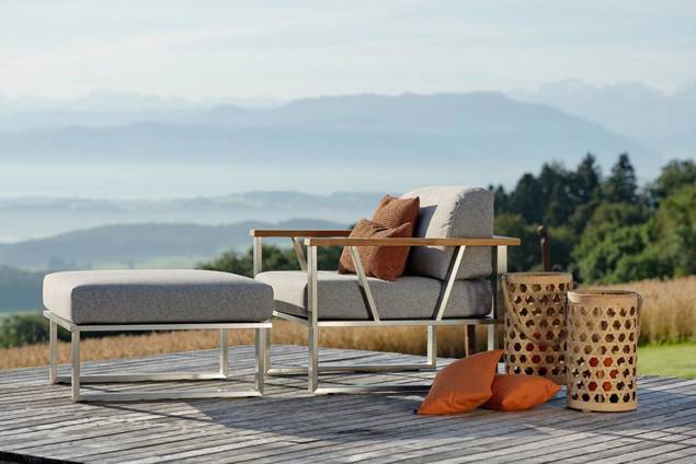 Yukon Tabouret lounge acier inoxydable 2