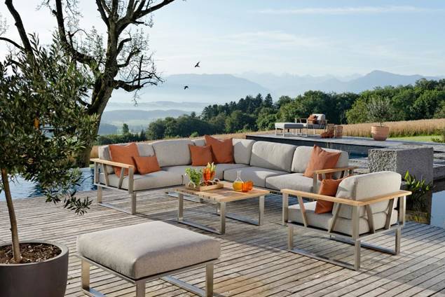Yukon Tabouret lounge acier inoxydable 4