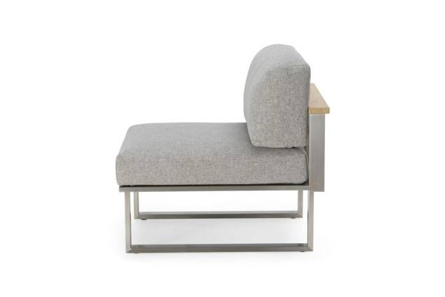 Yukon Fauteuil lounge acier inoxydable 1