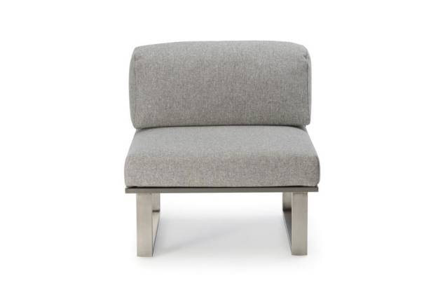 Yukon Fauteuil lounge acier inoxydable 3